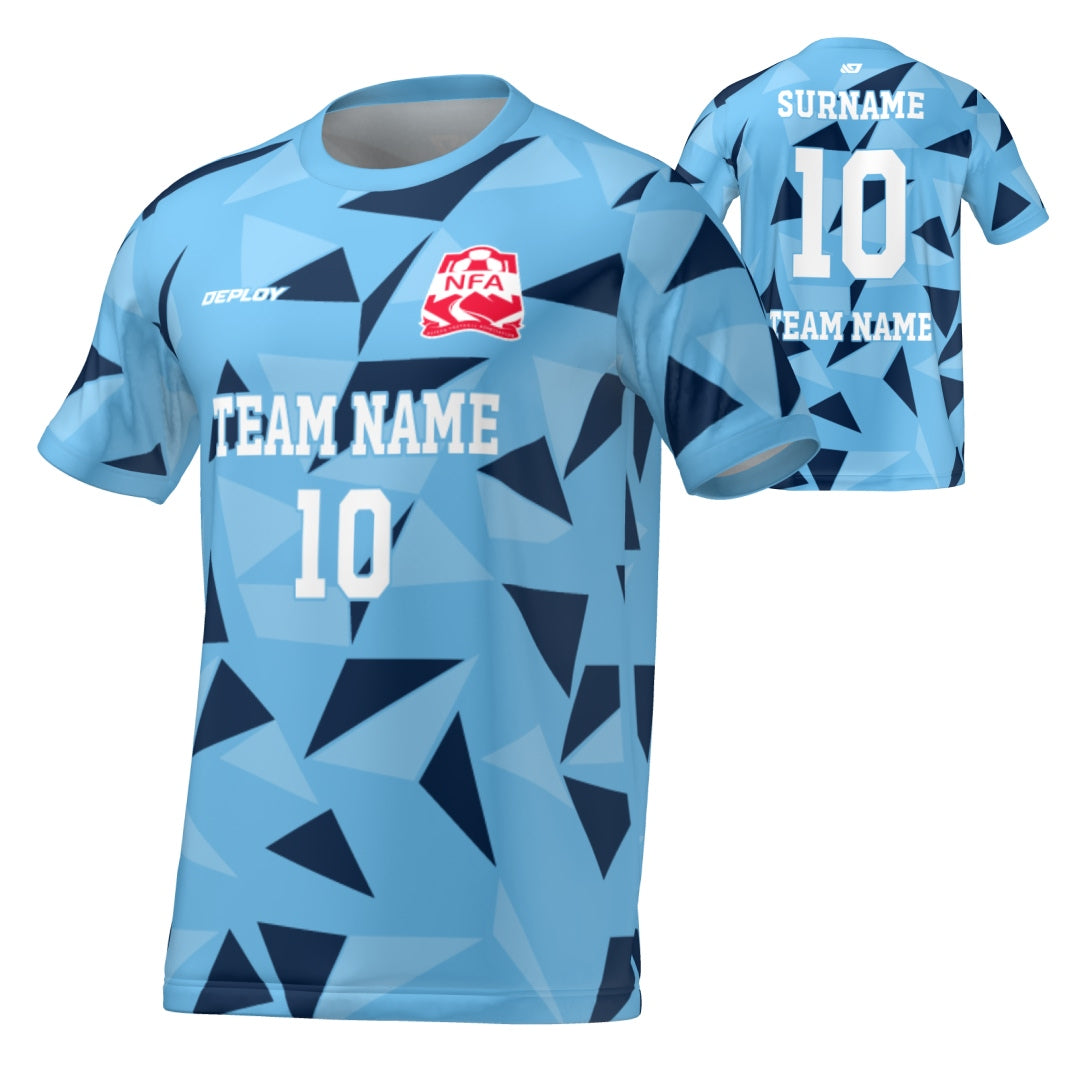 Nepean FA - Flight Jersey Fragments - Sky Blue