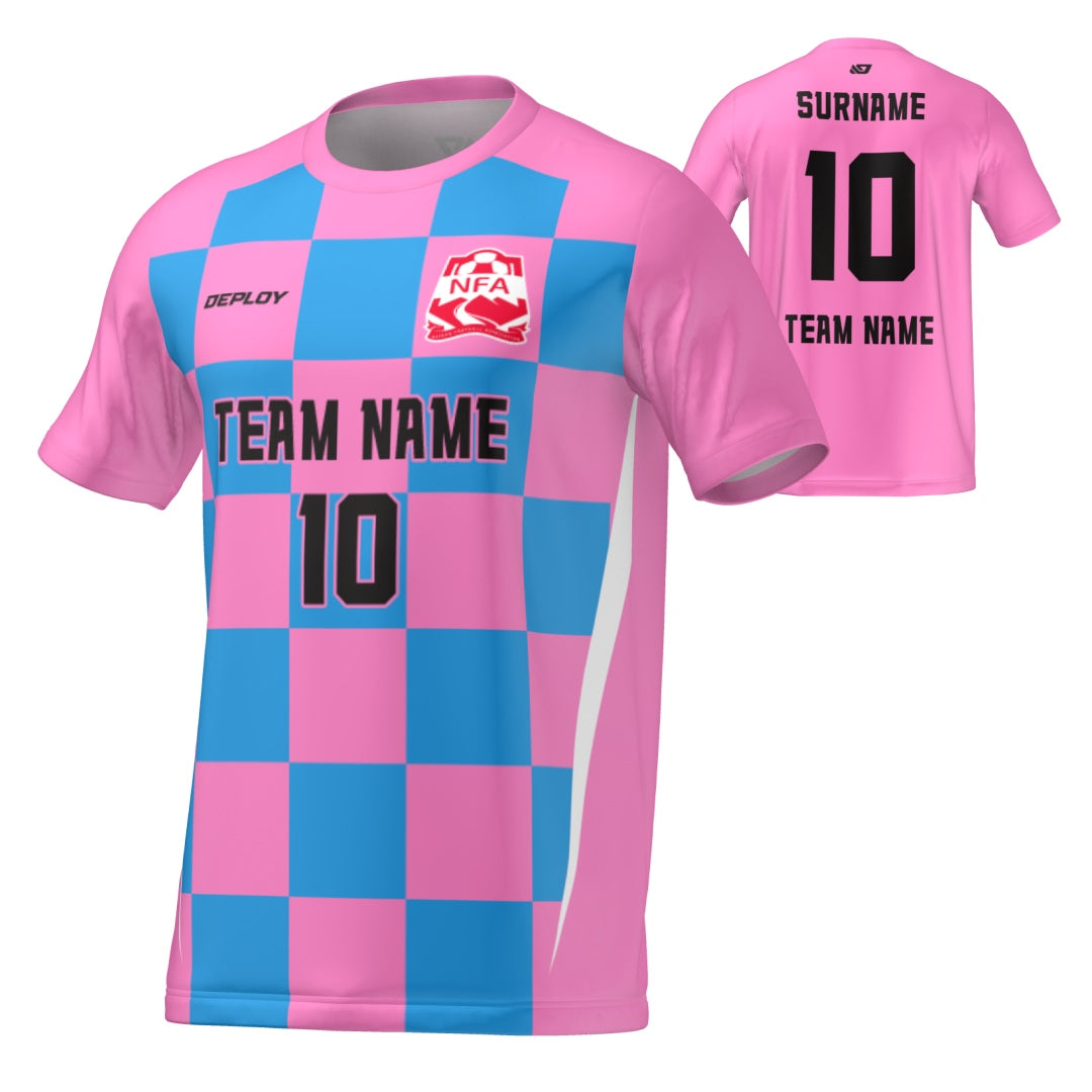 Nepean FA - Flight Jersey Checkers - Pink