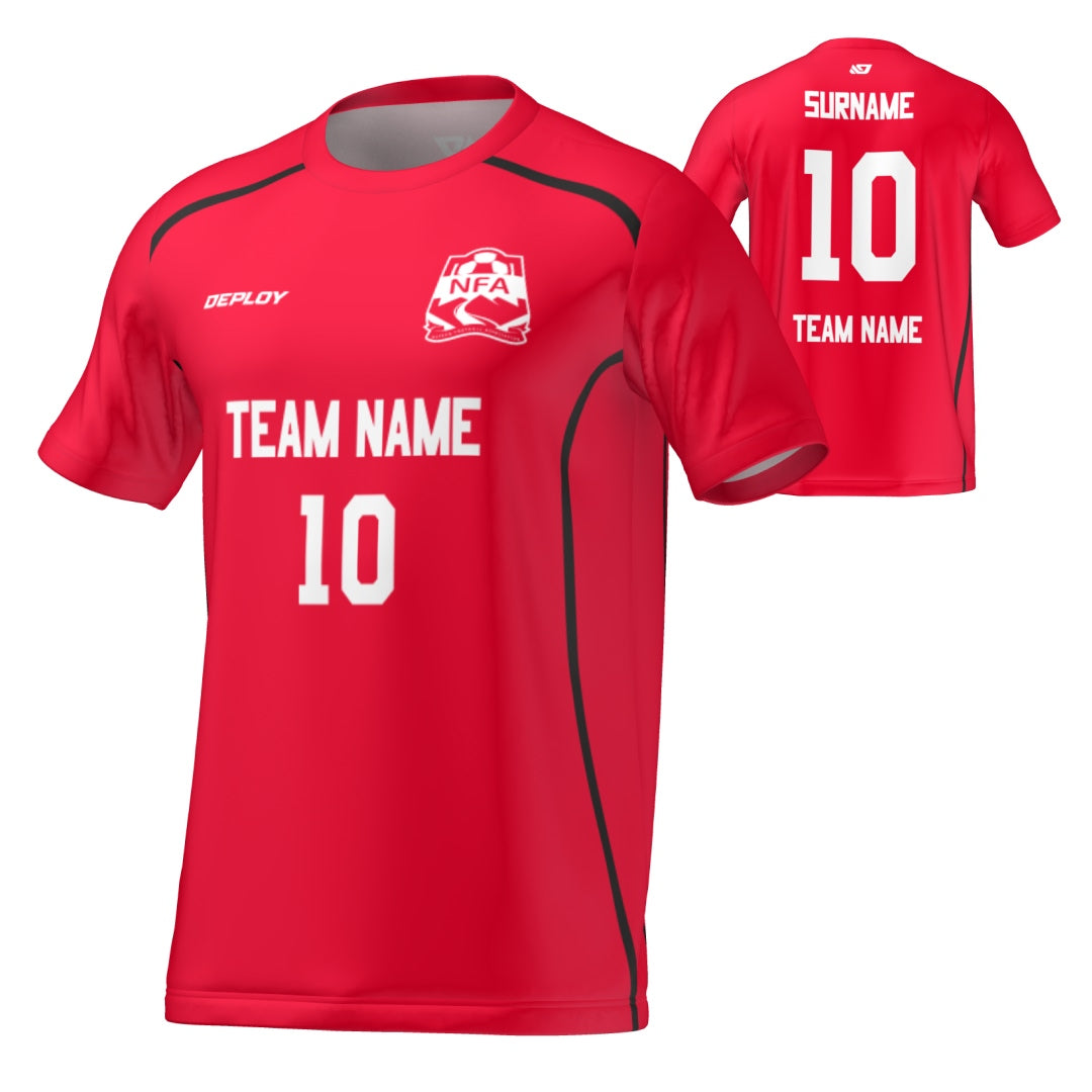 Nepean FA - Flight Jersey Lines - Red