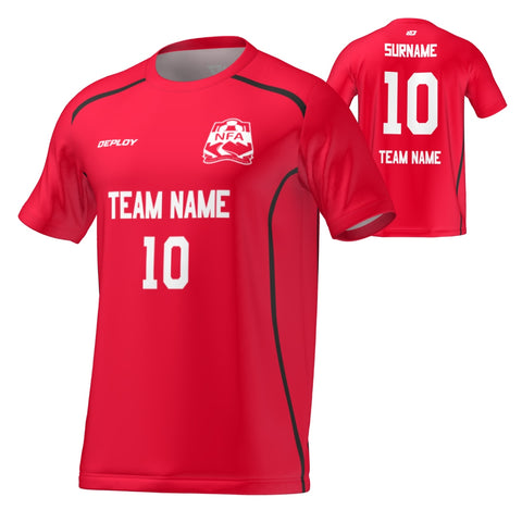Nepean FA - Flight Jersey Lines - Red