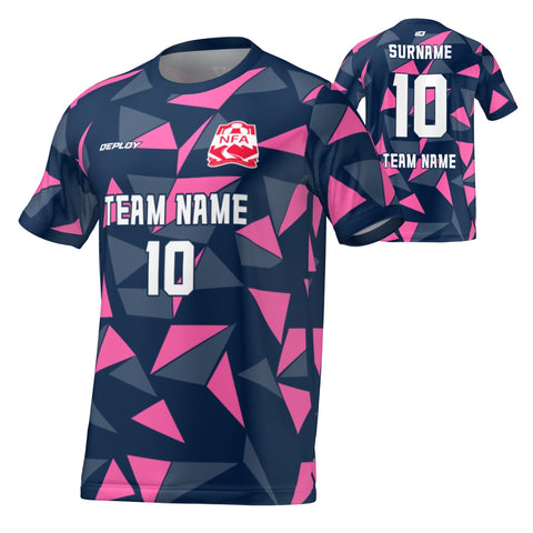 Nepean FA - Flight Jersey Fragments - Navy/Pink