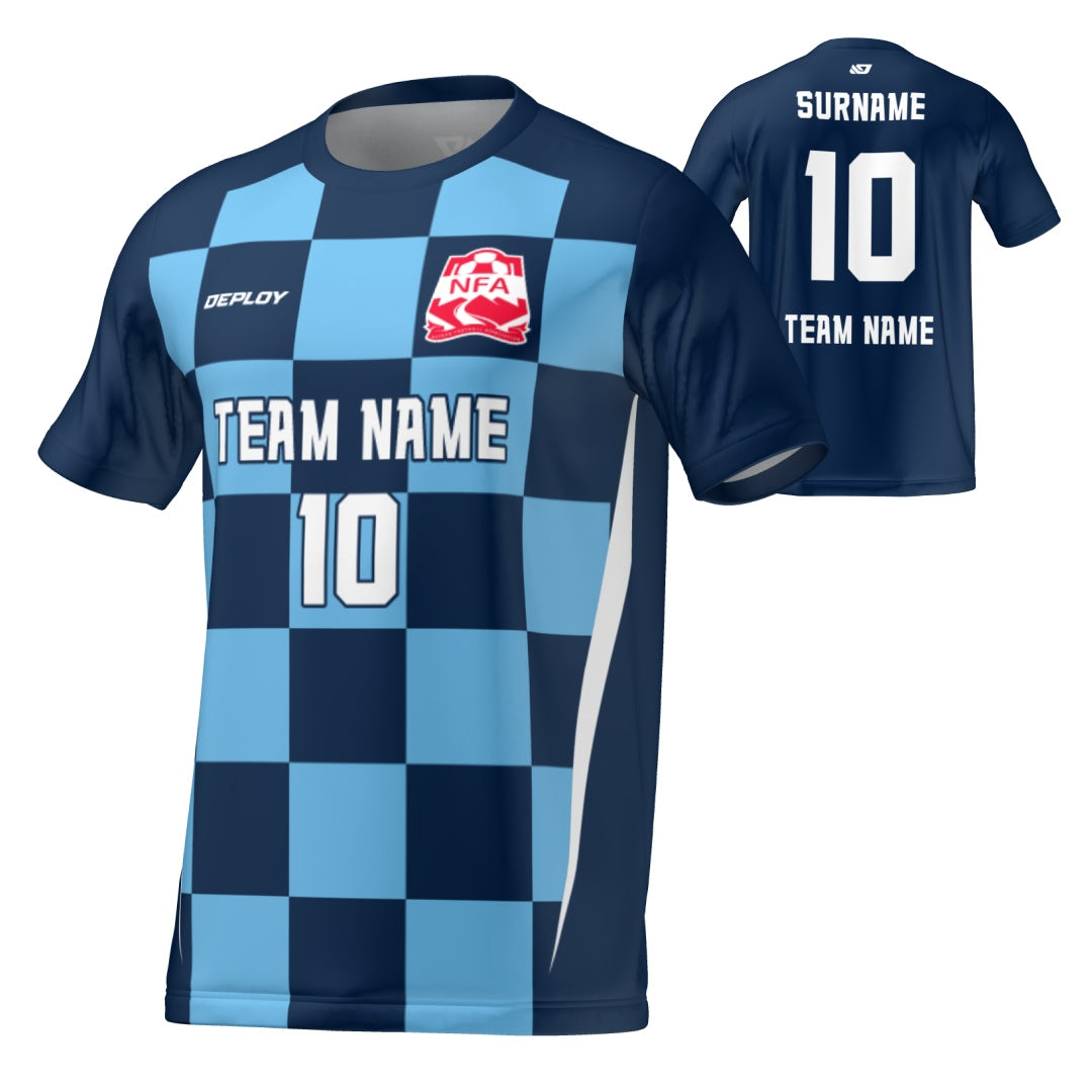 Nepean FA - Flight Jersey Checkers - Navy