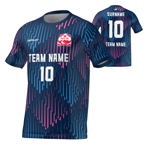 Nepean FA - Flight Jersey Faded - Navy/Pink