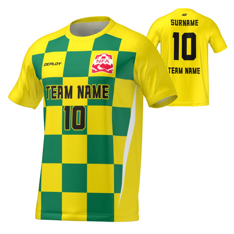 Nepean FA - Flight Jersey Checkers - Yellow