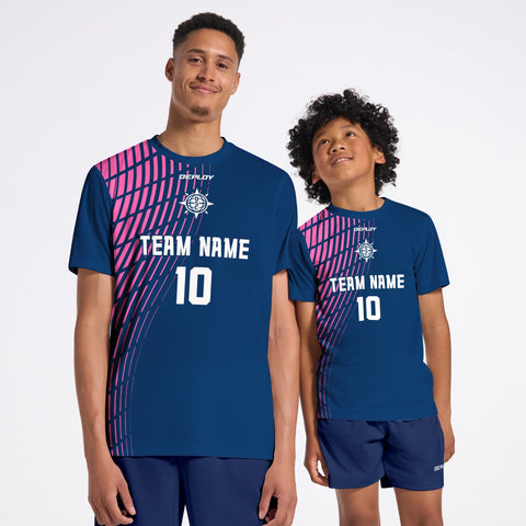 Flight Jersey Gradient - Navy & Pink
