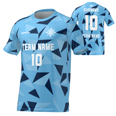 Flight Jersey Fragments - Sky Blue