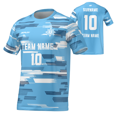Flight Jersey Glitch - Sky Blue