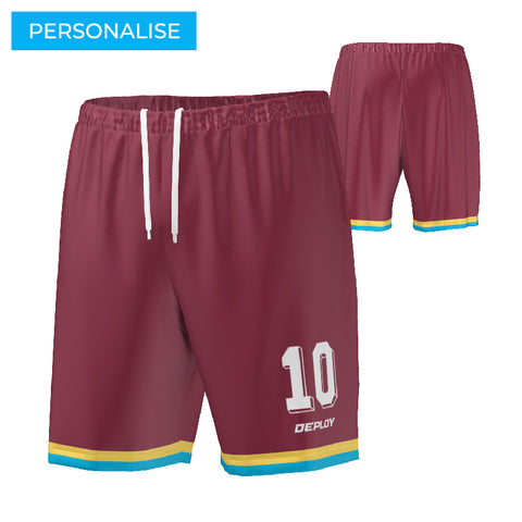 STRIDE SHORTS 8 - MAROON