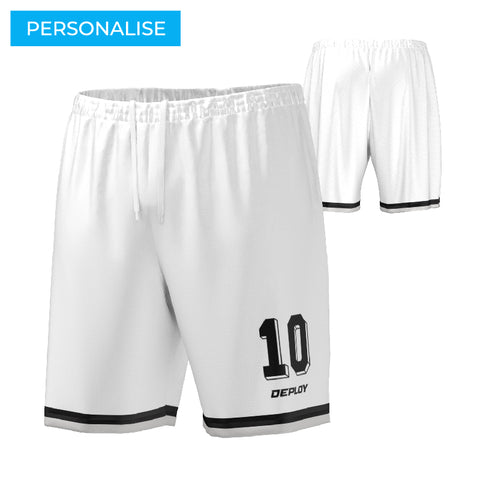 STRIDE SHORTS 8 - WHITE