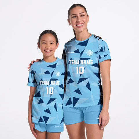 Flight Jersey Fragments - Sky Blue
