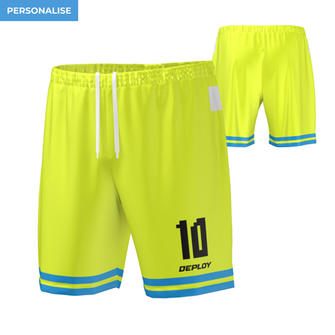 Oz Tag Shorts Hoops - Neon Yellow