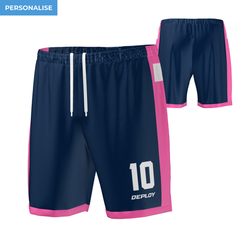 Oz Tag Shorts Accent - Navy & Pink