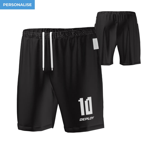 Oz Tag Shorts Plain - Black