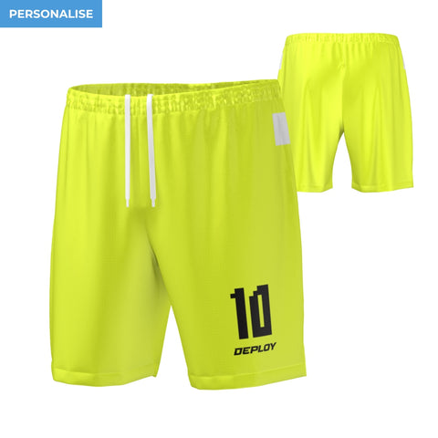 Oz Tag Shorts Plain - Neon Yellow