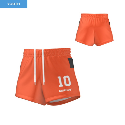 Oz Tag Shorts Plain - Orange - Youth
