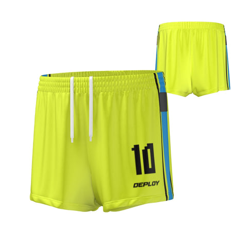 Oz Tag Shorts Stripes - Neon Yellow - Adult