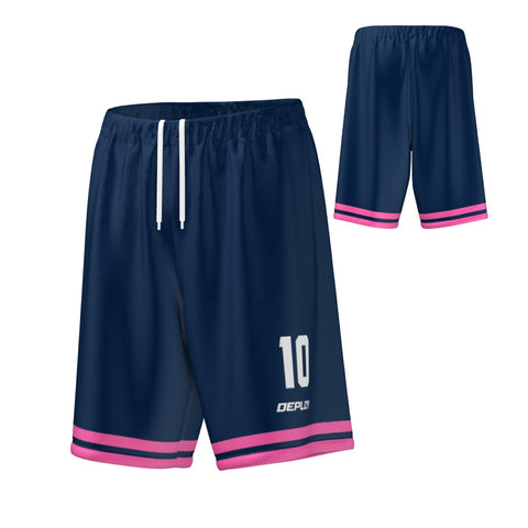 Basketball Shorts Hoops - Navy & Pink