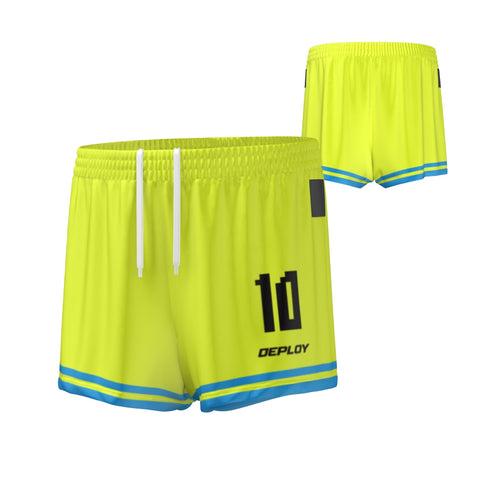 Oz Tag Shorts Hoops - Neon Yellow - Adult