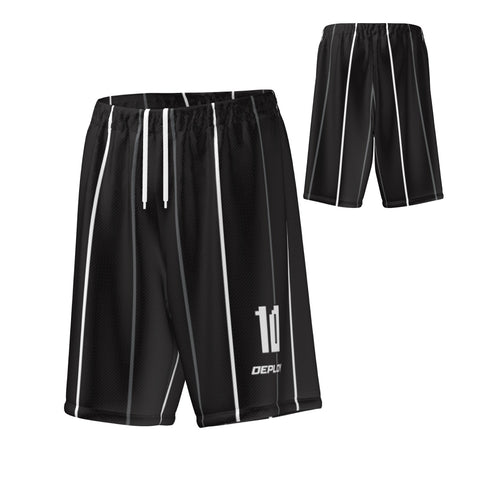 Basketball Shorts Lines - Black