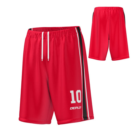 Basketball Shorts Stripes - Red