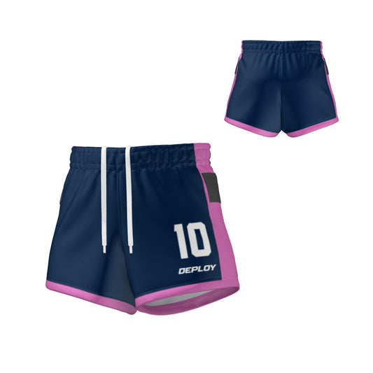 Oz Tag Shorts Accent - Navy  & Pink - Youth