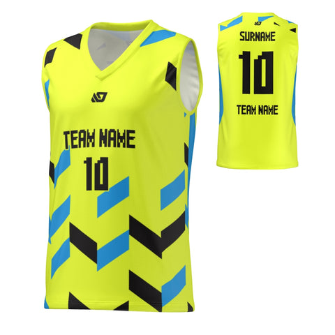 Basketball Jersey Arrows - Neon Yellow