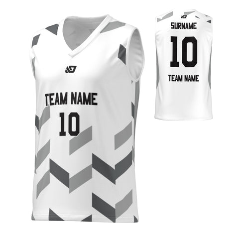 Basketball Jersey Arrows - White