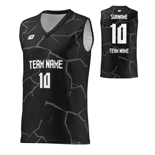 Basketball Jersey Cracks - Black