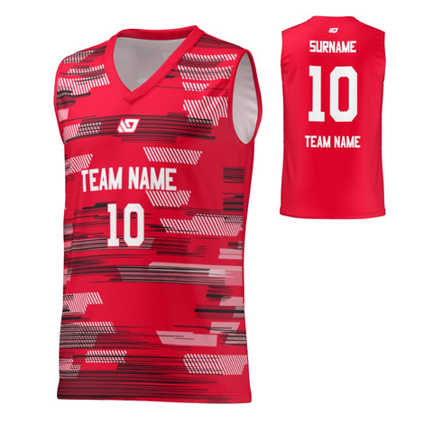 Basketball Jersey Glitch - Red