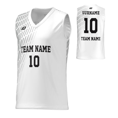 Basketball Jersey Gradient - White