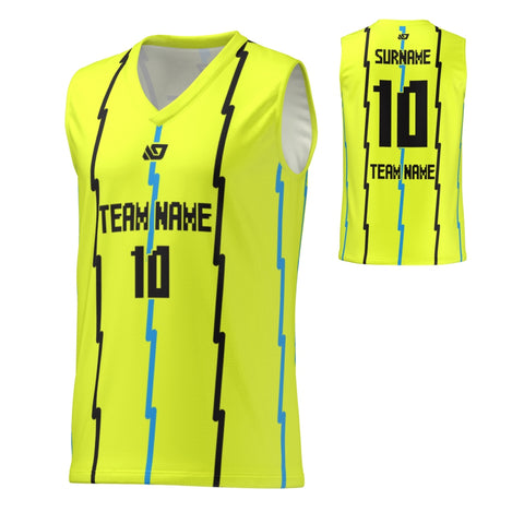 Basketball Jersey Lighting Strips - Neon Yellow