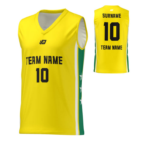 Basketball Jersey Stars - Yellow