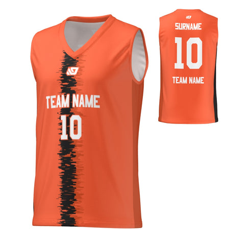 Basketball Jersey Glitch - Orange