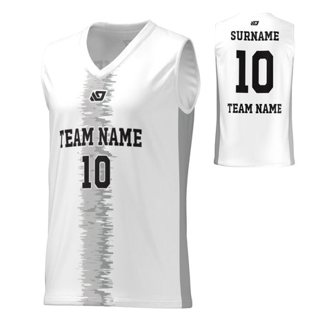 Basketball Jersey Static - White