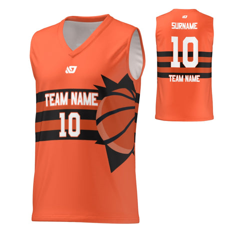 Basketball Jersey Sun - Orange