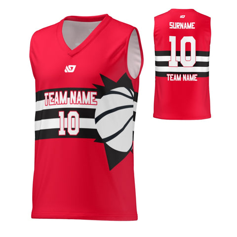 Basketball Jersey Sun - Red