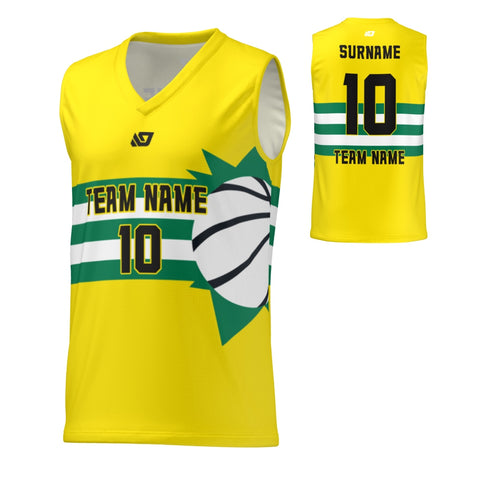 Basketball Jersey Sun - Yellow
