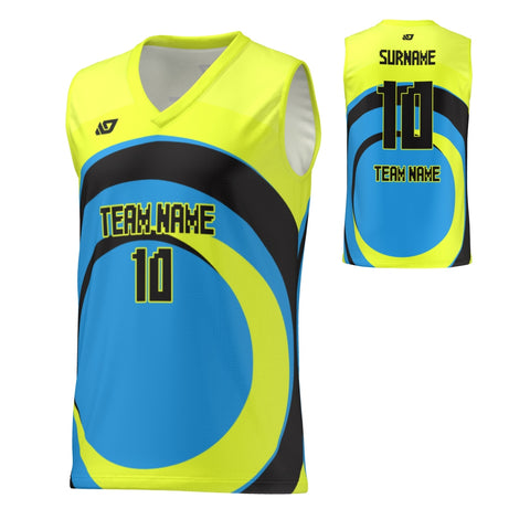 Basketball Jersey Swell - Neon Yellow