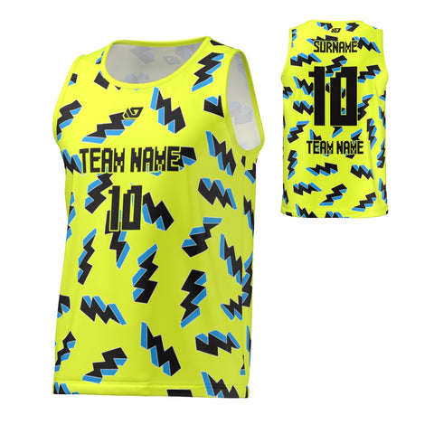 Flight Singlet 3D Lightning - Neon Yellow
