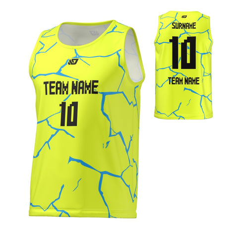 Flight Singlet Cracks - Neon Yellow