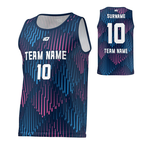Flight Singlet Faded - Navy & Pink