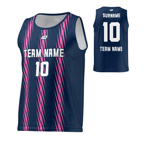 Flight Singlet Flash - Navy & Pink