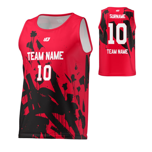 Flight Singlet Graffiti - Red