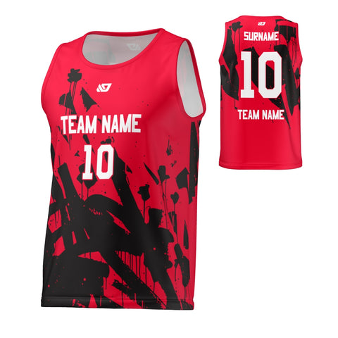 Flight Singlet Graffiti - Red