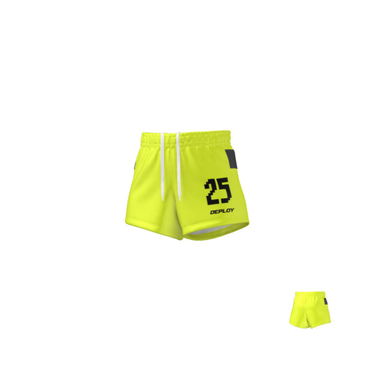 Oz Tag Shorts Plain - Neon Yellow - Youth