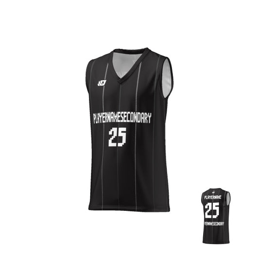 Basketball Jersey Stitch - Black