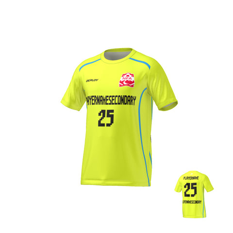 Nepean FA - Flight Jersey Lines- Neon Yellow
