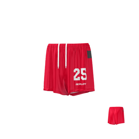 Oz Tag Shorts Plain - Red - Adult