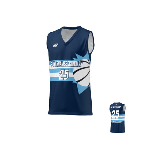 Basketball Jersey Sun - Navy