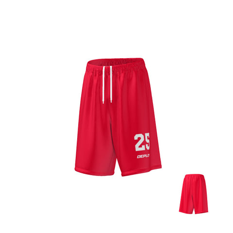 Basketball Shorts Plain - Red